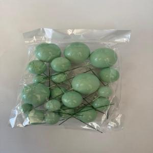 Pastel Mint Yeşil Küre Pasta Süsü Seti